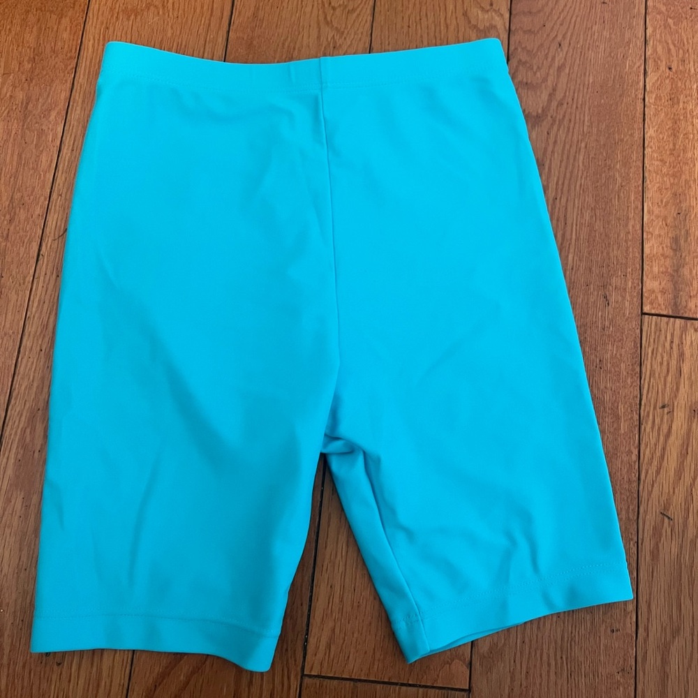 Green sprouts blue swim shorts, never worn, size 3T